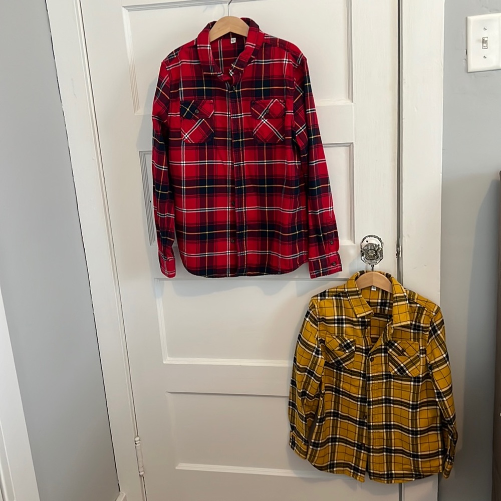 Marks & Spencer boys check shirts! Age 8-9 & 10-11 years! Excellent condition!